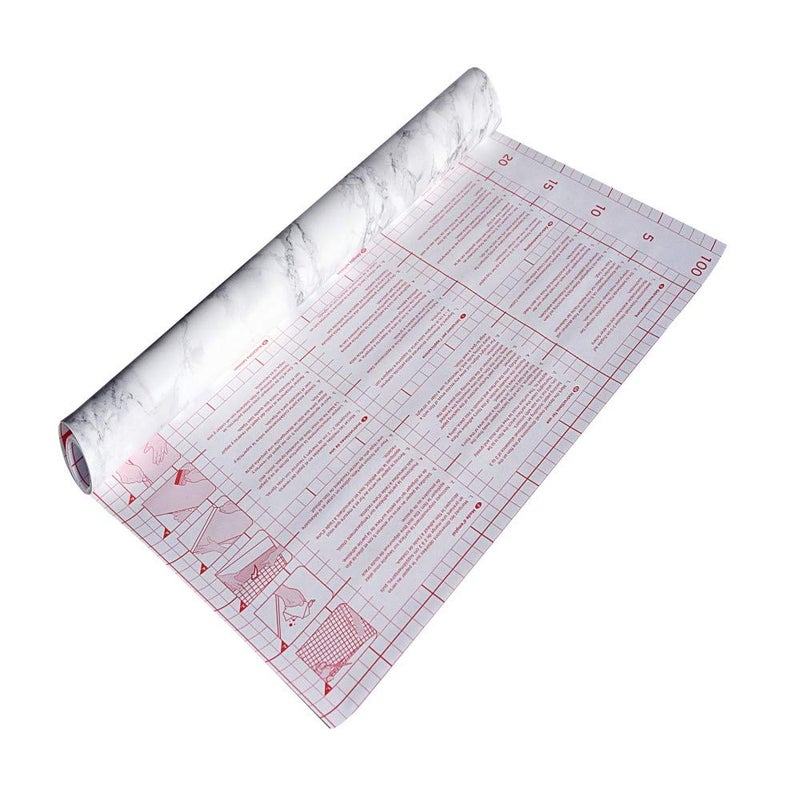 d-c-fix d-c fix 346-0306-3PKA Decorative Self-Adhesive Film, Grey Marble, 17" x 78" Roll, 3-Pack with Applicator - Image 3